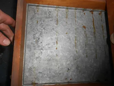 8297-385 Antique Wood Parts Cabinet