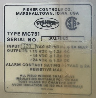 NEW Fisher Scientific MC751