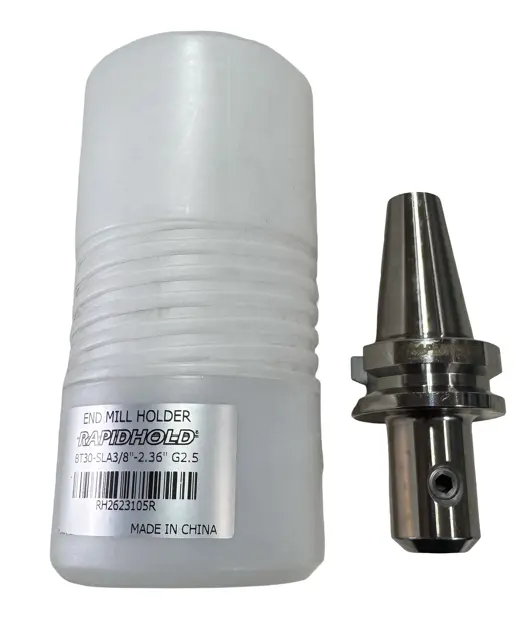 RapidHold BT30-SLA End Mill Holder 3/8" Diameter Hole, 2.36" Protruding Length