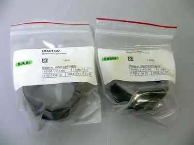 USED BUCHI 004192 CYCLONE SEAL 40MM NEOPRENE GASKET FOR CYCLONE
