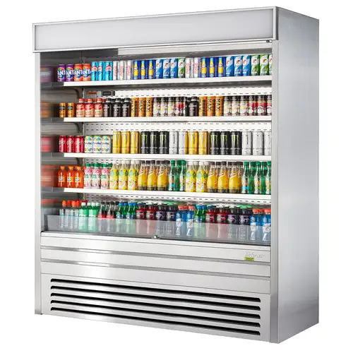 Turbo Air TOM-72ES-N 72" Vertical Open Air Cooler w/ (5) Levels, 220v/1ph