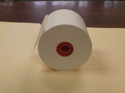 LOT OF 2 New White Single Ply Paper Calculator Roll 2 1/4"