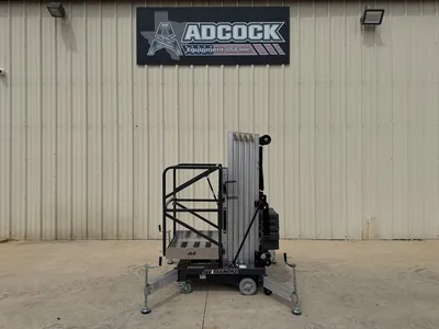 New | in-Stock 2026 JLG 25AM DC PUSH AROUND VERTICAL MAST LIFT Scissor Lifters Alberta CA | Adcock Equipment #1417620
