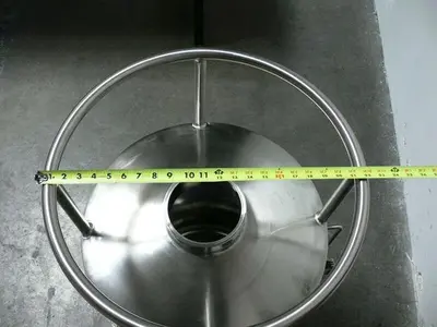 USED PRECISION 200 LITER 316 STAINLESS STEEL  PRESSURE VESSEL 100 PSI @ 302F