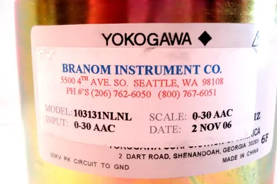 NEW YOKOGAWA 103131NLNL CURRENT METER