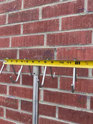 USED CENTICARE CORP C-IV-1000D-8  8 HOOK IV POLE,  SUPPORT UP TO 200 LBS