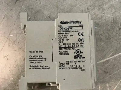 Used ALLENBRADLEY 100K05DJ01 PLC Contactors Ohio US | HGR 24 #1280686