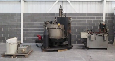 Broadbent type 46A 48 x 24 perforate basket centrifuge, 316SS.