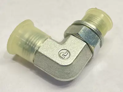 USED PARKER TRIPLE-LOK 37 DEGREE FLARE JIC FITTING 1/2" X 3/8-19" LOT OF 2