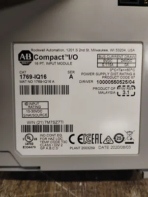 Allen Bradley 1769-IQ16 Electrical/PLC/Automation | ESS Industrial Equipment Sales (4)