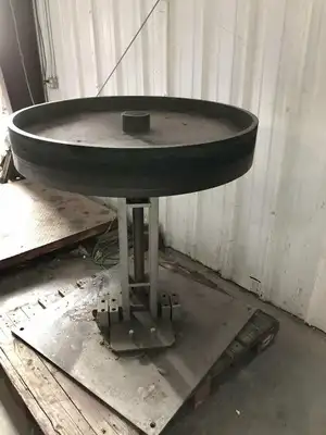 37″ X 6″ Flat Belt Pulley / Flywheel w/ Stand