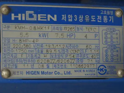 Changwoo Machinery HK-KHATLOAD 70 Hydraulic Pump Power Unit 70L 9-1/2GPM 5.5kW
