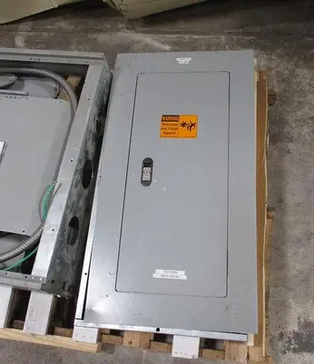 LOT OF ELECTRICAL CIRCUIT-BREAKER PANELS & . ELECTRIC ITEMS