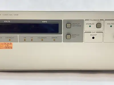 USED AGILENT POWER SUPPLY 0-20V/0-120A 1000W