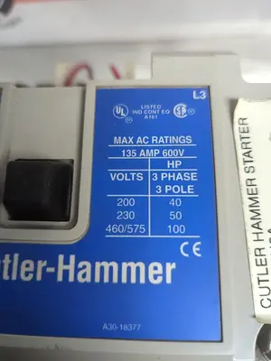 USED CUTLER-HAMMER AN16NN0