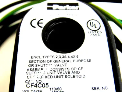 NEW PARKER CF4C05 SOLENOID VALVE COIL