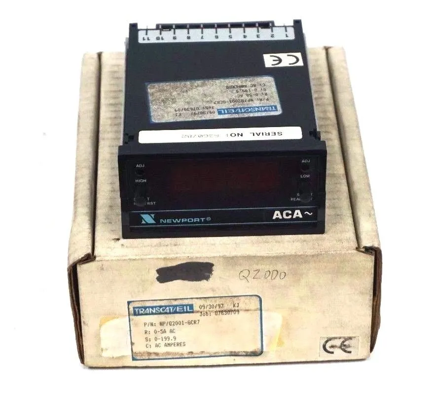 NEW NEWPORT / TRANSCAT NP/Q2001-GCR7 PANEL METER