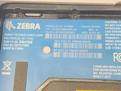 Used Zebra TC700K Rugged Android Touch Computer w/ Barcode Scanner Barcode Scanners Michigan US | Maverick Industrial Sales #1394228