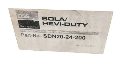USED SOLA SDN-20-24-200 POWER SUPPLY SDN 2024200
