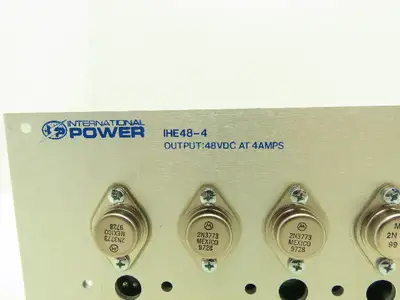 International IHE-48-4 DC Power Supply 100-240VAC 47-63Hz Input 48VDC 4A Output