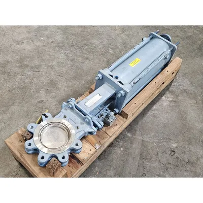 Used 4" DeZurik Pneumatic Knife Gate Valve - Figure 800