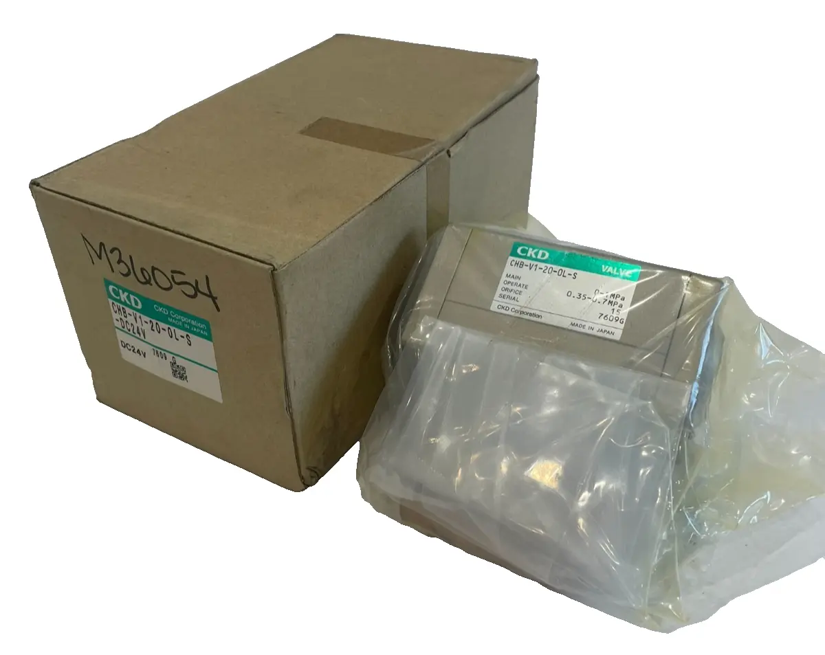 NEW CKD CHB-V1-20-0L-S BALL VALVE CHB-V1-20-0L-S-DC24V 4KB119-L CHBV1200LS