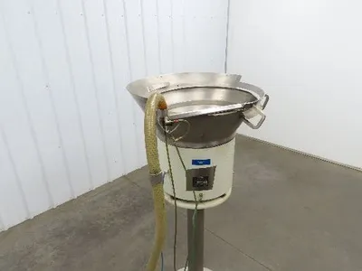 3 Master AO 40D Vibratory Small Parts Feeder 26" Stainless Bowl 115V 60"Pedestal