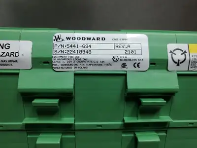 Used Woodward 5441-694 Rev A HD Discrete I/O FTM Relay Driver, 24IN/12OUT Input / Output Modules South Carolina US | Palmetto Automation #1508045