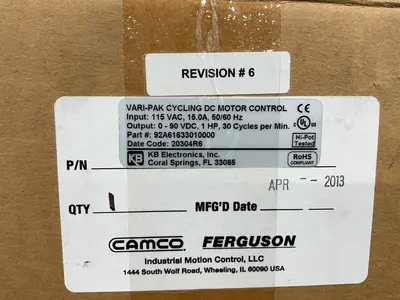 Used CAMCO _UNKNOWN_ Motor Controllers Ohio US | HGR 24 #1286725