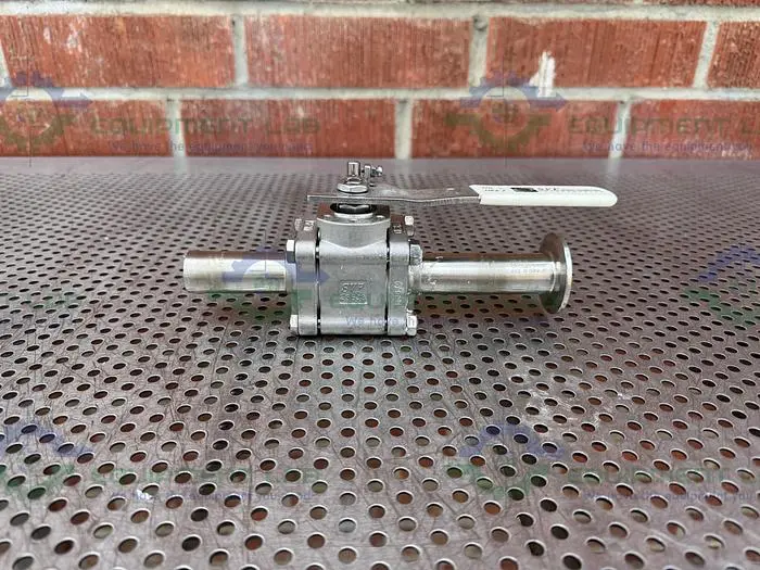 Used SVF -F. C. I. SB76666ATETO BALL VALVE 1500 PSI W/ 1" SANITARY FITTING TO PIPE Valves/Fittings California US | Equipment Lab #485839