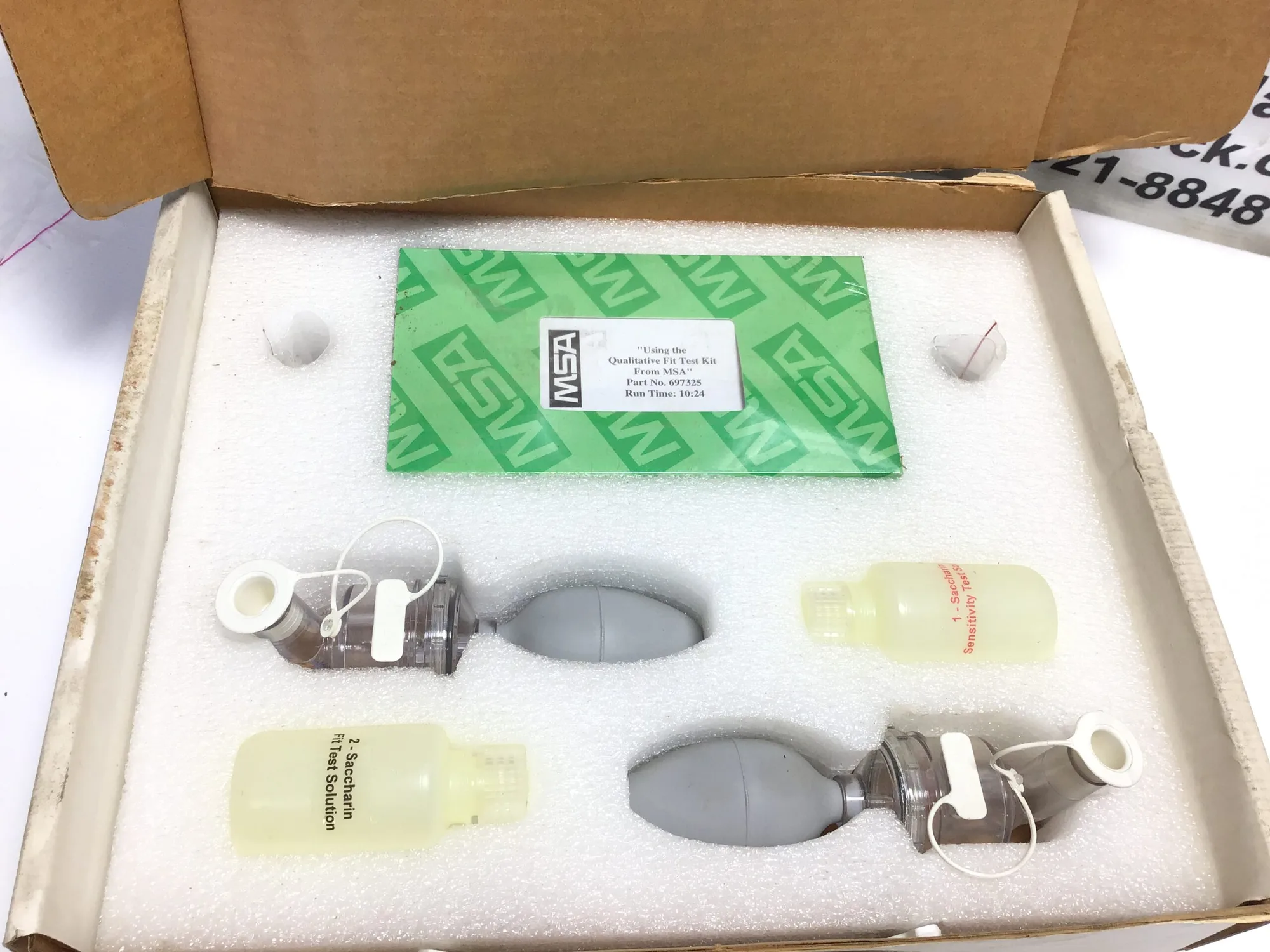 MSA 697289 – 065001 Qualitative Fit Test Apparatus Kit Run Time 10:24