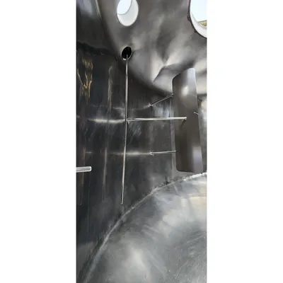 Used Stainless Steel Sanitary Insulated Slant bottom Liquid Tank  - 500 Gallon