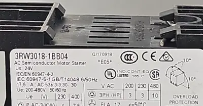 Siemens Sirius 3RW3018-1BB04 Starter Progressive Loc4B10