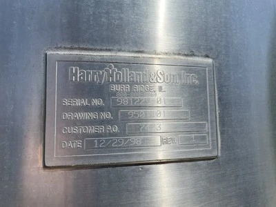USED Holland & Son 500 Gallon