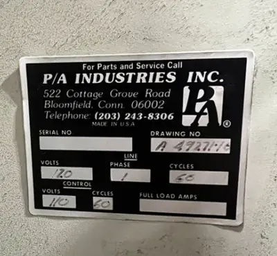P/A INDUSTRIES INC 1500# x 4" wide x .080" Coil Straighteners | Machine Tool Emporium (6)