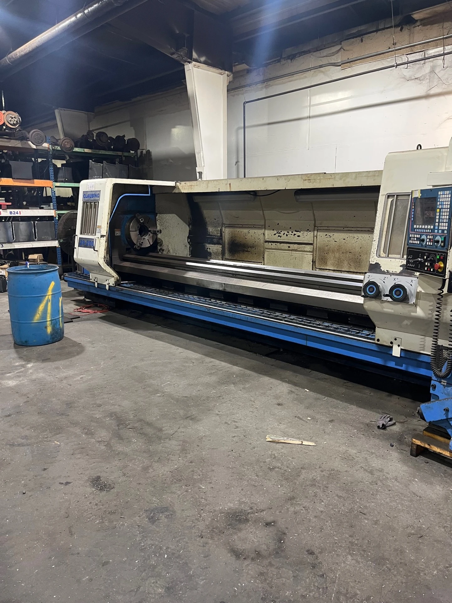 CLAUSING TLA 29 X 200 HEAVY DUTY CNC FLATBED LATHE
