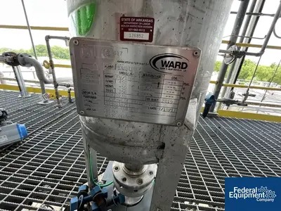 USED Ward 40 Gal Ward Tank Receiver Tank, 316 S/S, 180#