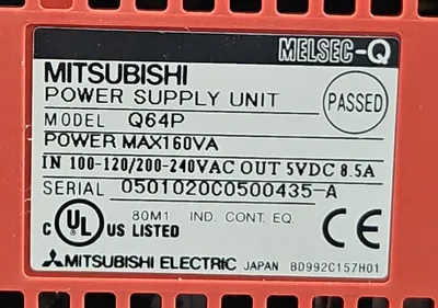 MITSUBISHI MELSEC-Q Q64P POWER SUPPLY UNIT MODULE. 3A-27