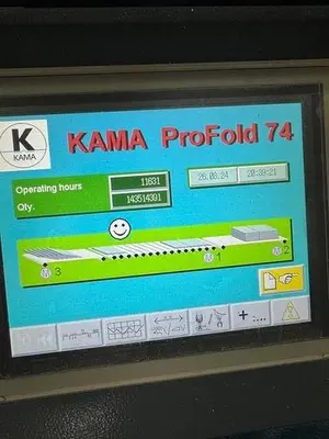 USED 2009 KAMA PROFOLD 74 FOLDER GLUER