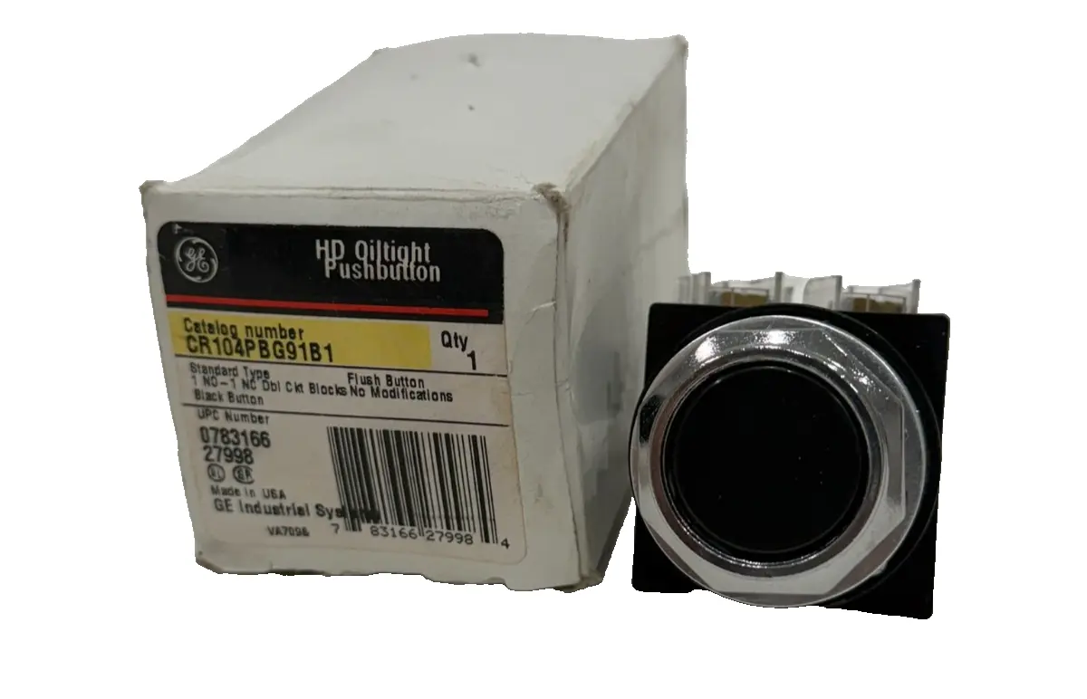 NEW GENERAL ELECTRIC 104PBG91B1 HD OILTIGHT PUSHBUTTON