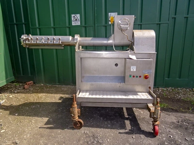 BCH JKTD Horizontal Auger Screw Extruder 120 mm dia x 2000 mm long