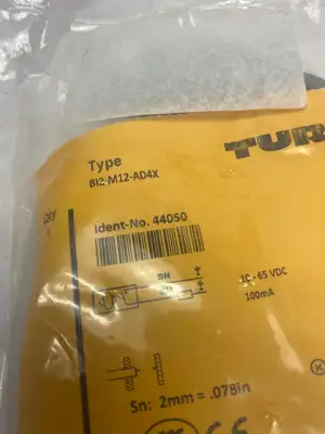 BI2-M12-AD4X, 44050 | Turck BI2-M12-AD4X Inductive Proximity Sensor 2mm Sn 44050 - New