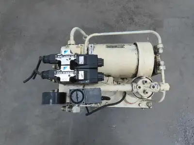 Showa Okuma PVU-40-0403-HX CNC Lathe Hydraulic Power Unit 2.2kw 25L/Min 40L Tank
