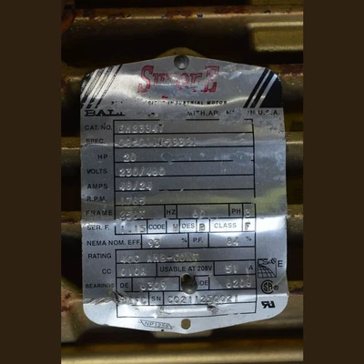 Baldor Super-E 20 hp Motors
