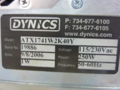 USED DYNICS ATX1741W2K40Y