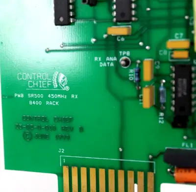 USED CONTROL CHIEF 25-02-0-010 REMOTE TRANSMITTER BOARD REV B 25020010