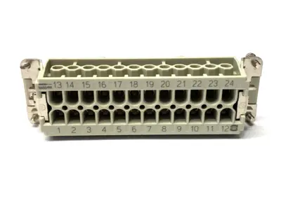 New | in-Stock HARTING Han 24 E-F Female Insert, 48 Contacts, 16A, 500V, 6kV Contact Blocks Michigan US | Maverick Industrial Sales #1487704