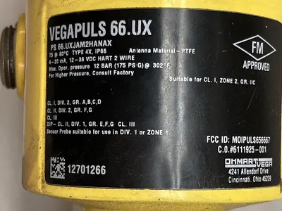 New | in-Stock VEGA PS66.UXJAM2HANAX Sensors Ohio US | Surplus Asset Holdings #1227998