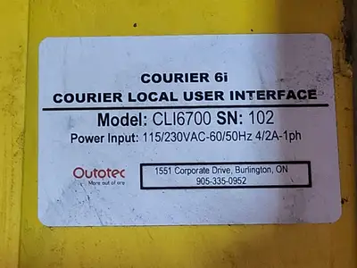 Used OUTOTEC CLI6700 Misc Electrical & Power Parts British Columbia CA | Lenmark #1439586