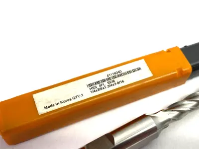 New | in-Stock MAVERICK INDUSTRIAL SALES SQUARE END MILL: 1/4" DIA, 1-3/4" LOC, 4 FLUTE, HIGH SPEED STEEL End Mills | Maverick Industrial Sales #1102410